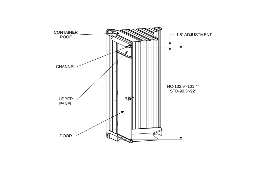 Exterior Door Kit - End Wall - Image 6